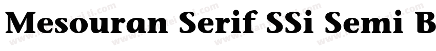 Mesouran Serif SSi Semi Bold字体转换